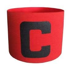 Bright Colour Soccer Football Captain Armband Tape for Adult and Youth Fitness Band (Red)