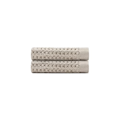 ONSEN Supima Waffle Face Towel 2 Pack - Luxury Cotton Towels - Quick Dry, Soft, Absorbent,...
