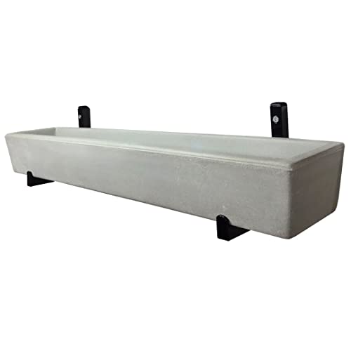 Suporte De Ferro P/ Jardim Vertical Com Vaso Floreira 80cm Cor: Cinza