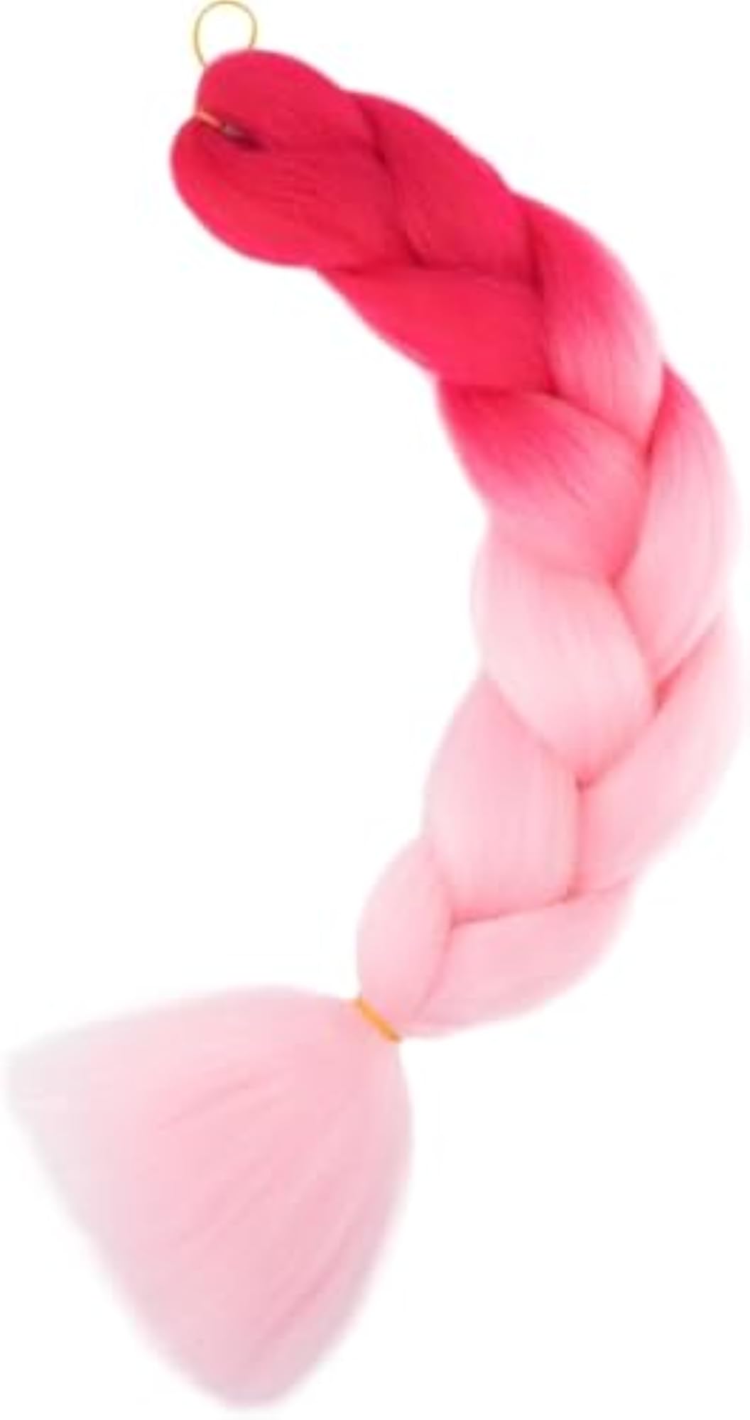 Ombre Jumbo Braiding Extensions 24 Inch Hot Pink