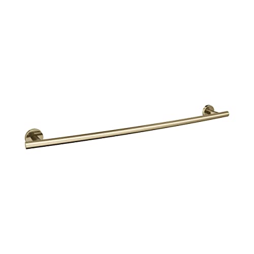 Image of Amerock Arrondi 24 inch Golden Champagne Towel Bar | Decorative bathroom hardware in durable Stainless Steel construction; mounting hardware included for easy installation