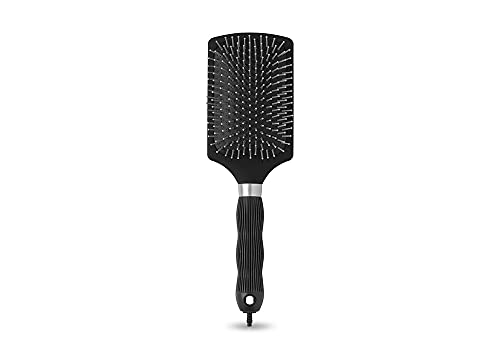 Corioliss Brush Black | Cepillo de Pelo para Mujer | Cepillo de Cerámica Termocrómica | Perfecto para Cabello Medio-Largo (Padle Brush) Cover