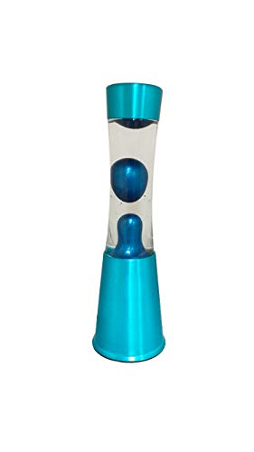 i-total XL1755 Lampe à lave Magma Original Couleurs métalliques 30 cm bleu