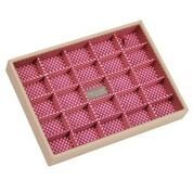 Vassoio Portagioie - 25 Scomparti - Cream / Polka