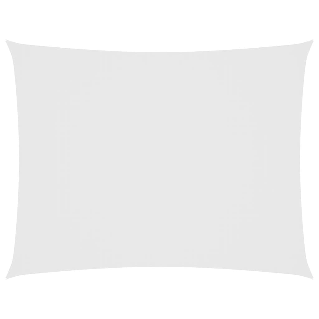 Toile ombrage imperméable 2,5x4 m blanc - Tissu Oxford anti-UV extérieur