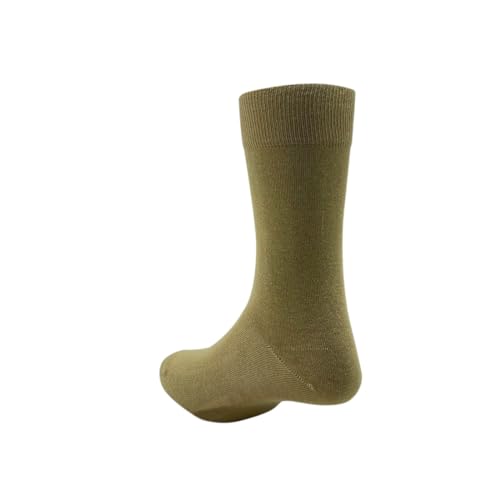 Peter England Mens Cotton Full Length Socks (Pack of 3) Beige, Khaki, Olive