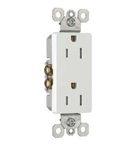 Pass & Seymour 885-TRW Decorator tamper-resistant recept white 885TRW ...