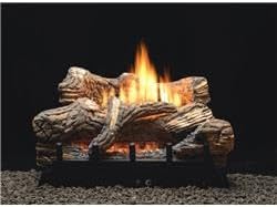 212 Main 18 in. Ceramic Fiber Natural Gas Millivolt Fireplace - 5 Piece