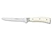Wüsthof Nóż do filetowania Classic Ikon Crème (1040431414), sztywne ostrze 14 cm, kute, stal nierdzewna, wyjątkowo wytrzymały nóż, biały uchwyt