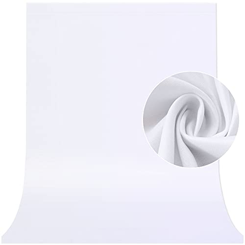 10FTX10FT White Backdrop Background for Photography Non-Woven Fabric Photo Booth Backdrop for Photoshoot Video Recording Parties Curtain