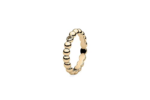 Bague dorée Qudo anneau interchangeable Veroli pour embouts vissables tendances