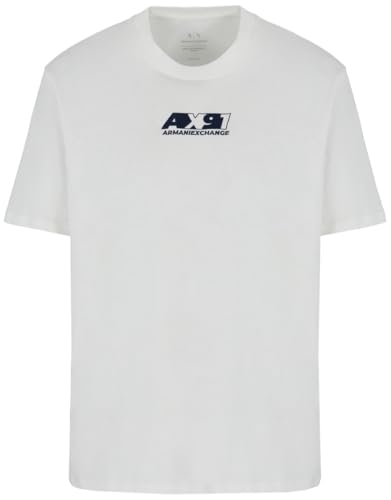T-shirt Armani Exchange Utility Edge homme vert brodé en coton durable