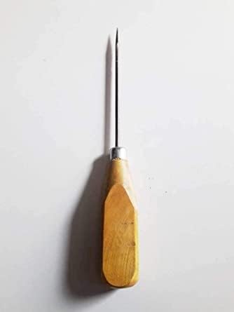 Ice Pick Tool with Sharp Edge – Heavy Duty Poking & Piercing Tool with Strong Wooden Grip Handle, Durable Multipurpose Tool for Household, DIY & Workshop Use
