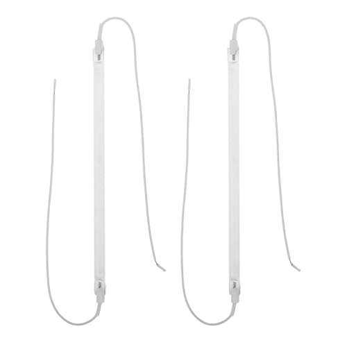 Milisten 2 quemadores de Repuesto para Estufa eléctrica: Elemento Calefactor de Cuarzo, Tubo Calefactor de 26 cm, Universal para Estufas y Calentadores domésticos.