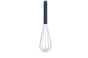 Mepal - Edelstahl-Schneebesen Chef it - Langlebigen Drähte behalten ihre Form - Einfache Reinigung - Spülmaschinengeeignet - Küchenutensilien - 30 cm - Navy