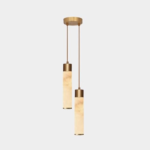 Luminaire suspendu moderne doré lueur bien-être en jade et bronze véritable