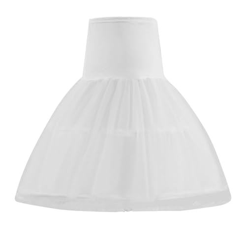 Women Petticoat Skirt Fashion Cosplay Underskirt for Birthday Party Supplies, White, 60cm