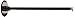 Rab Lighting ARM24 Straight ARM 24 with Round WALLPLATE & 1/2 NPS Threads