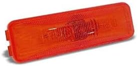 Belgrade Bulk Truck-Lite Style 19200R 19 Series Rectangular Utility Light Marker Light+Hardwired Stripped End Base Mount Bracket (12V Red Polycarbonate)