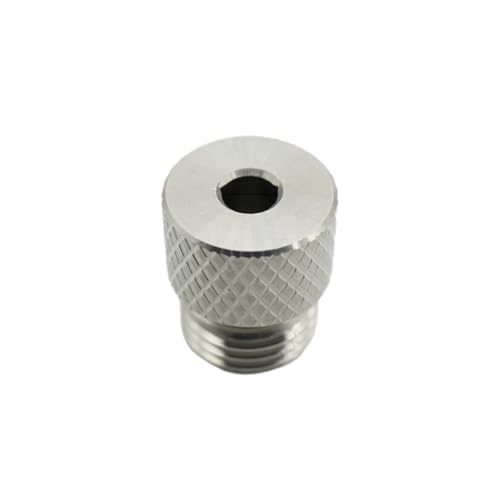 Stainless Steel Drill Bushings M14 x 1 5 Coarse Thread with Non-Slip Knurling for Industrial Projects 3 mm - 10 mm Option High-Strength Drill Bushings