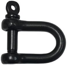 US Stainless Black Stainless Steel 316 Forged D Shackle Marine Grade 3/8" (10mm) Dee Black Nitride Finish Oxidized - Image 7