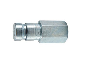 Parker Hannifin PD342 Series PD Steel Test Port and Diagnostic Equipment Quick Nipple with Female Pipe Thread, 1/8" Body Size, 1/4"-18 NPTF Thread Size, 1.63" Length