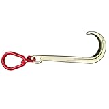 GeOinQL Abschlepphaken,J Abschlepphaken, Pannenwagen-Anhängerhaken vom Typ J – hängender Kettenhaken, 2,5 t, Bremsseil, Trolley-Seil, Transportkette