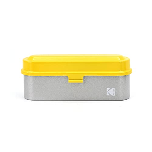 Estuche para película KODAK - para 5 rollos de película de 35 mm - estuche compacto retro de acero para ordenar y proteger rollos de película (Amarillo) (la película no está incluida) miniatura 3