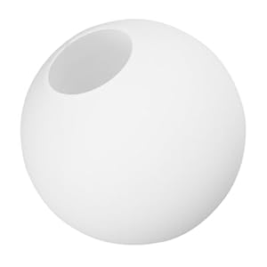 AUTSUPPL Milchglas Kugel Lampenschirm Weiß