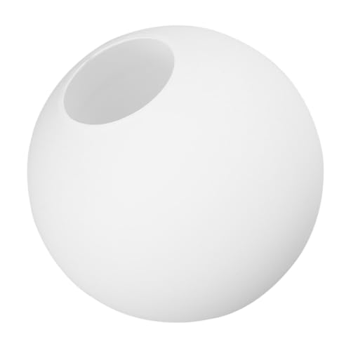 AUTSUPPL Milchglas Kugel Lampenschirm Weiß