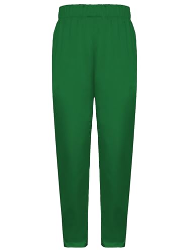 Kids Boys Daily Casual Home Wear Pure Color Elastic Waist Silky Trousers Indian Traditional Ethnic Pants4