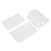 Keyzone Espátula de cocina para hornear 3 piezas, accesorios de cocina, para tartas, crema de mantequilla, masa, fondant, cuenco, cortador de masa, utensilios para hornear para pasteles