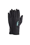 Guantes para mujer de Rab, estiramiento potente, mujer, color negro, tamaño Large
