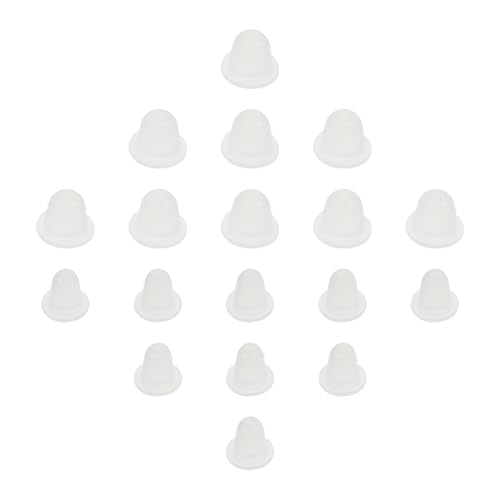 CLISPEED 200 pezzi Tazze in Silicone per Pigmenti Tattoo Trasparenti U-shape Piccole Medie e Sicure per Artisti Professionisti e Uso Domestico