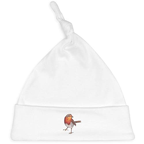 Azeeda 'Robin' Baby Beanie Hat (BH00011439) White