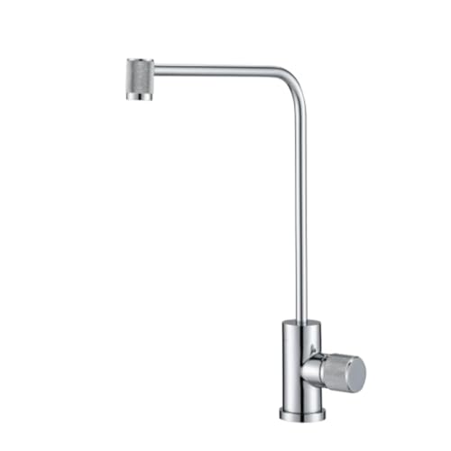 Robinet d'eau potable gris pistolet pour évier de cuisine en cuivre rotatif