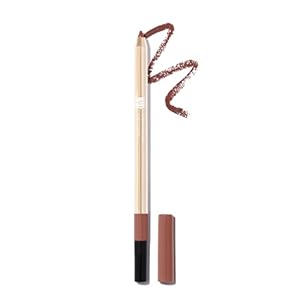 MAKE Beauty Continuum Lip Liner – Long Lasting Creamy Liner with Velvet Matte Finish – Includes Built-In Sharpener and Blending Brush – Highly Pigmented Deep Rosy Nude Lip Color – Shade, Euphoric