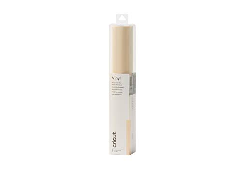 Image of Cricut Permanent Vinyl | Parchment | 1.2 m (4 ft) | Self Adhesive Vinyl Roll | for use with All Cricut Cutting Machines