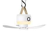 LAMA 8000mhA Deckenventilator Zelt Ventilator Camping Ventilator Ventilatoren mit Fernbedienung & Haken für Outdoor, Camping, Büro, Haus, Innenhof