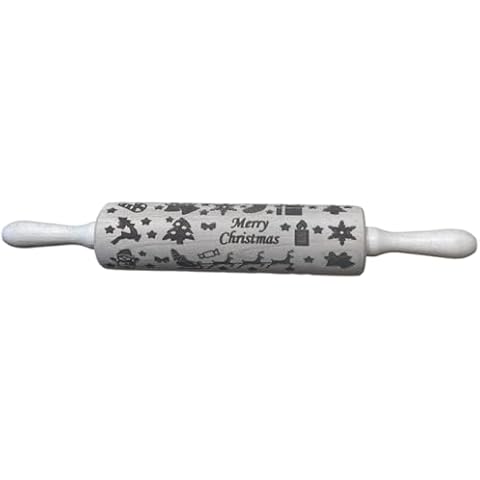 efo Embossed Rolling Pin for Christmas Baking Cover