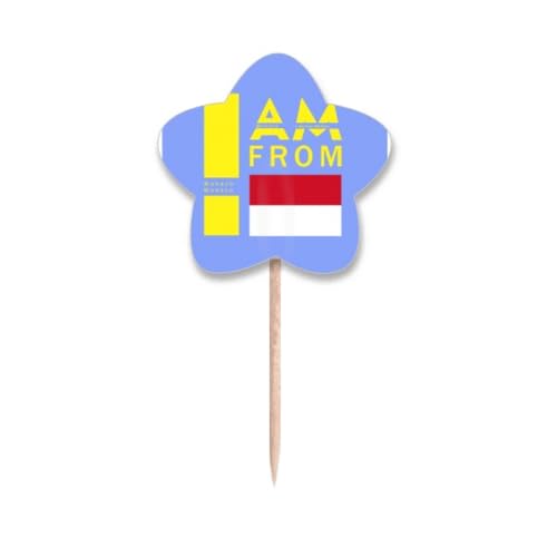 I Am from Monaco Art Deco - Palillos de dientes, diseño de estrellas