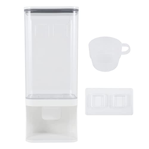 Giilayky Dispensador de alimentos secos montado en la pared, plástico transparente, dispensador de alimentos secos, caja de almacenamiento de frutas de alimentos secos-1500ML Giilayky Dispensador de alimentos secos montado en la pared, plástico transparente, dispensador de alimentos secos, caja de almacenamiento de frutas de alimentos secos-1500ML