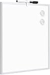 Amazon Basics Small Dry Erase Whiteboard, Magnetic Whiteboard with Marker and Magnets, 27.94 cm x 35.56 cm, Aluminum Frame