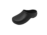 Chill Walk Closed Toe Work Clogs for Women & Men, Slip-on Breathable Work Mules, Waterproof EVA Nurse Chef Shoes, Arch Support with Removable Cushioned Insole, Closed Heel Garden Hospital Kitchen Cleaner Clogs W9/M8
