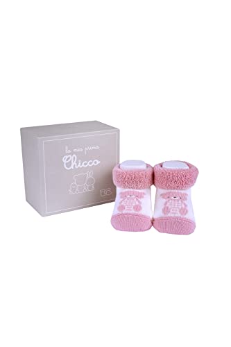Chicco, Scatola con Babbucce, Calze Neonato e Neonata, Idea Regalo Nascita, Designed in Italy
