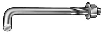 Anchor Bolt, L Hook, 5/8-11x4 in, PK25