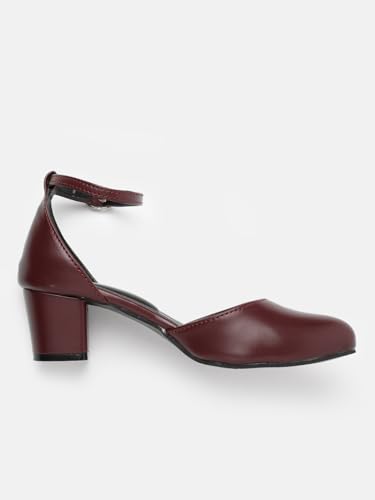 Image of Marc Loire Women's Pointed Toe Block Heel Fashion Sandals with Buckled Ankle Strap
