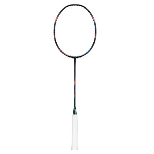 Image of Li-Ning AXForce 90 Unstrung Badminton Racquet - Storm Green | High Performance Carbon Fiber Racket | Head Heavy Power Frame for Advanced Players (Black /Gold /Orange, 5U6)