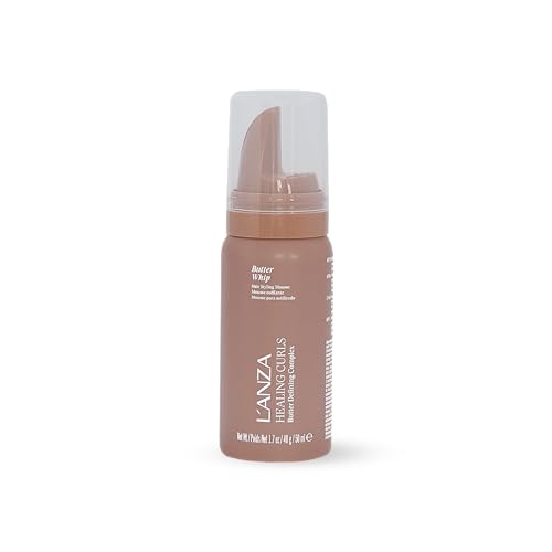 L'ANZA Healing Curls Butter Whip Styling Foam, Hair Styling Mousse for Curly Hair, Wavy Hair & Afro Hair, Lightweight Control, Cruelty Free & Vegan, by L'ANZA Hair Styling Products & Hair Care