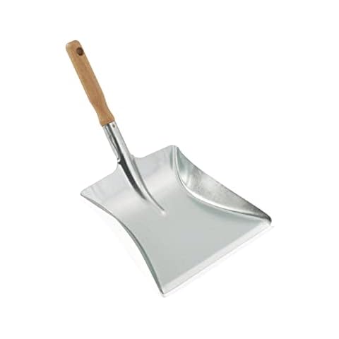 Leifheit Metallschaufel mit Holzgriff, rostfrei, robustes Kehrblech für heiße Kaminabfälle oder nasses Laub, Outdoor Schaufel, Kohleschaufel mit hochgezogenen Seiten für große Mengen, Ascheschaufel Cover